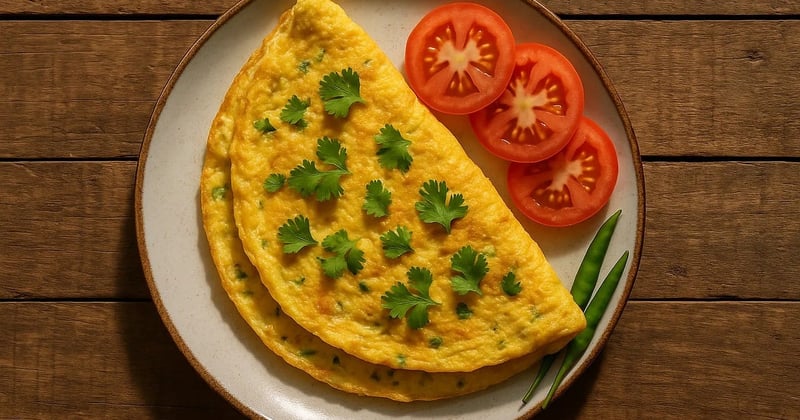 Recette omelette aux champignons simple et rapide, prête en 10 minutes